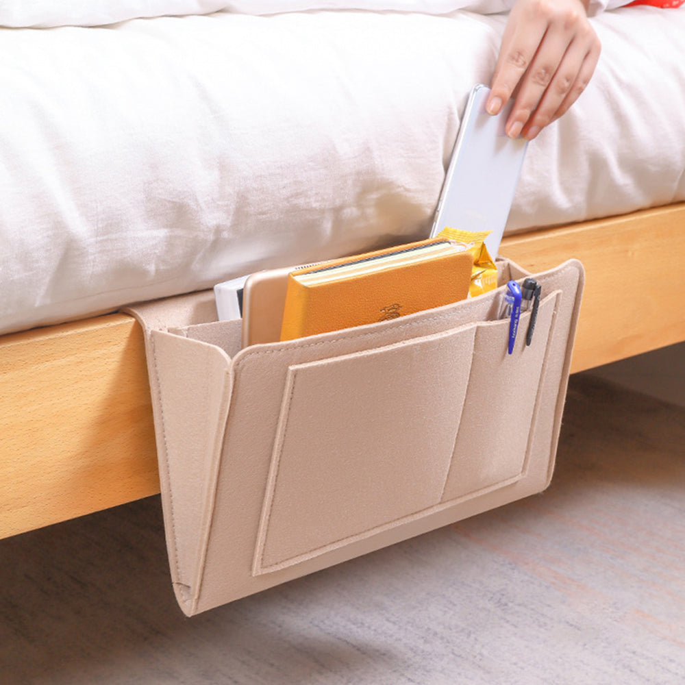 Sac de rangement de chevet multifonctions | BedsideStorageBag™
